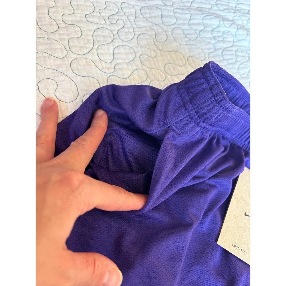 Nike Kobe Bryant Boys Dri-FIT Basketball Shorts Purple Size XL